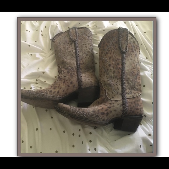 Lucchese leopard boots
