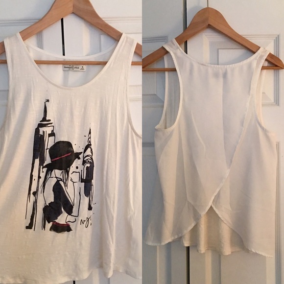 Abercrombie & Fitch Graphic Tank Open Back