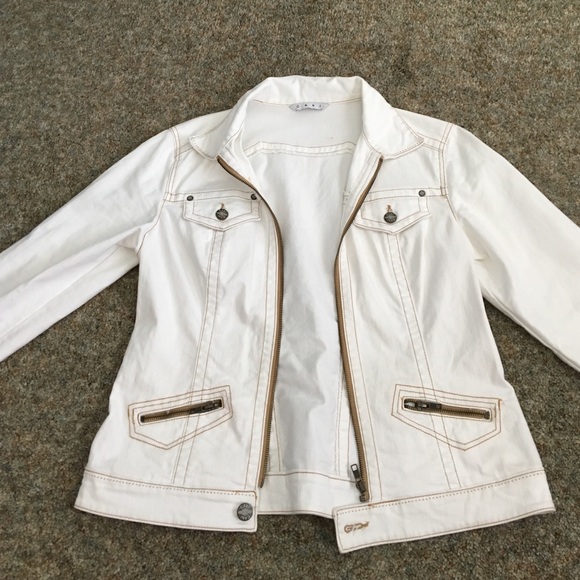 White denim jacket