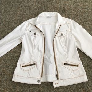 White denim jacket