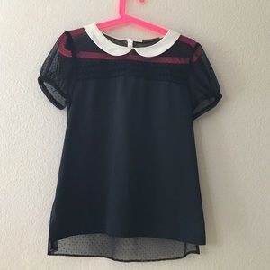 Peter Pan collar blouse