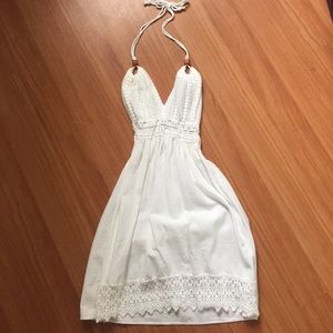 Crochet white dress