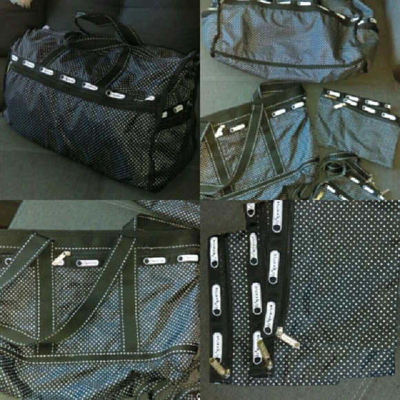 Lesportsac polka dot travel set!