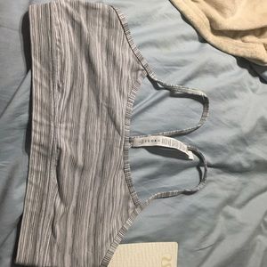 Flow Y Coal Stripe Lulemon bra