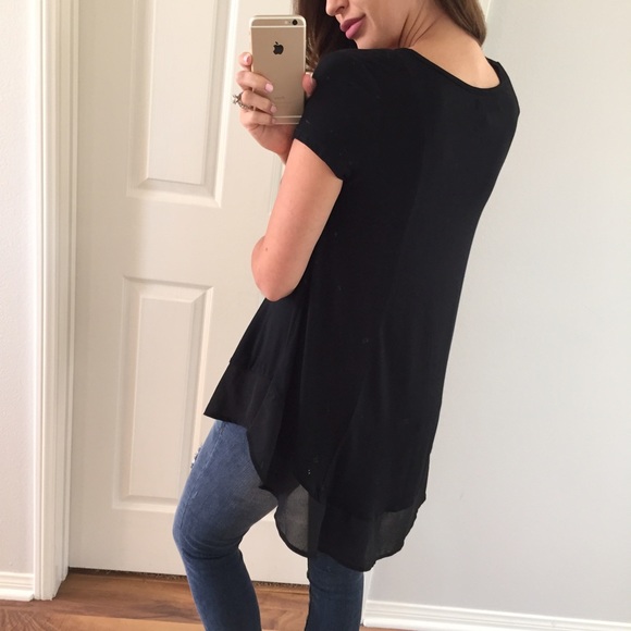 SOLD OUT \\ Beautiful Black Loose Top - Picture 3 of 4