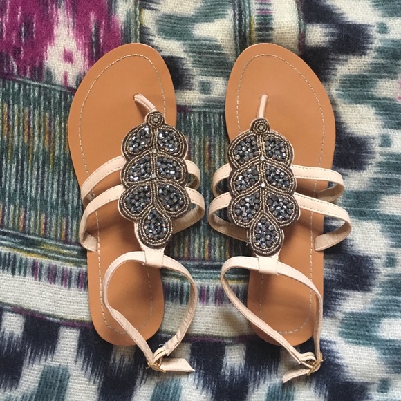 Shoes - Sparkling leaf sandals