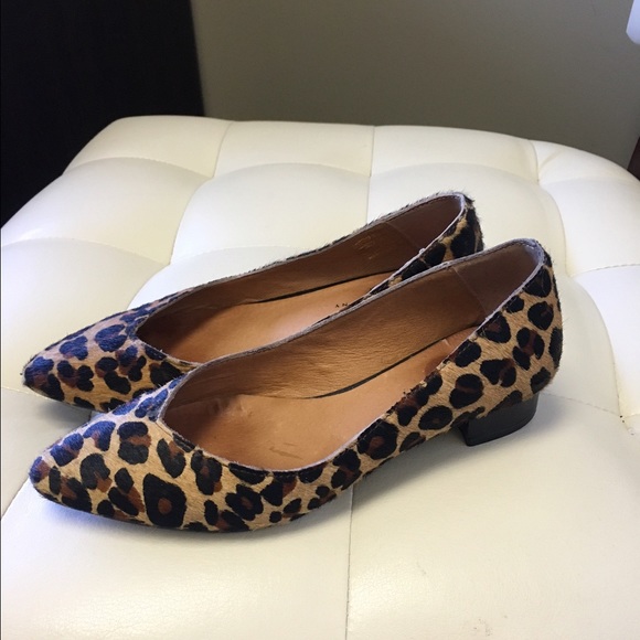 Wythe NY leopard print horse hair shoes.