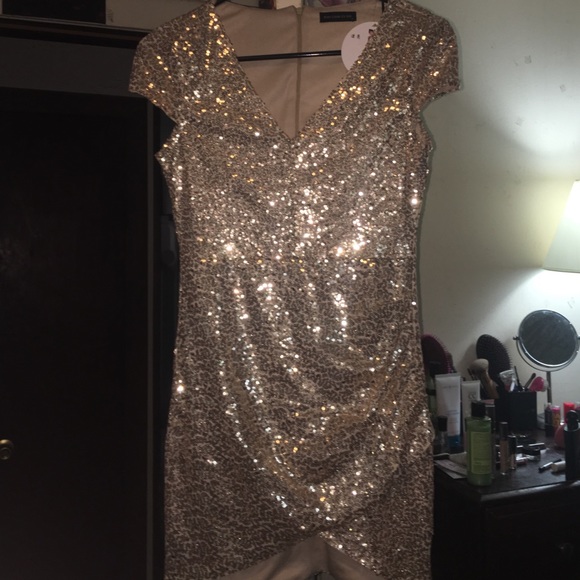 Gold sparkly dress new with tag!