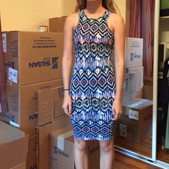 Midi patterned dress