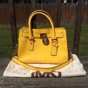 MK Yellow Hamilton Satchel 💛