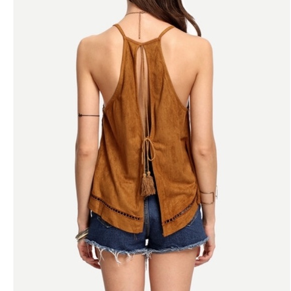 Brown faux tank never worn - Picture 2 of 3