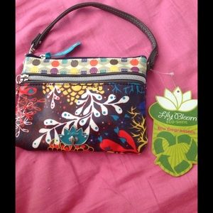 Lily bloom Wristlet