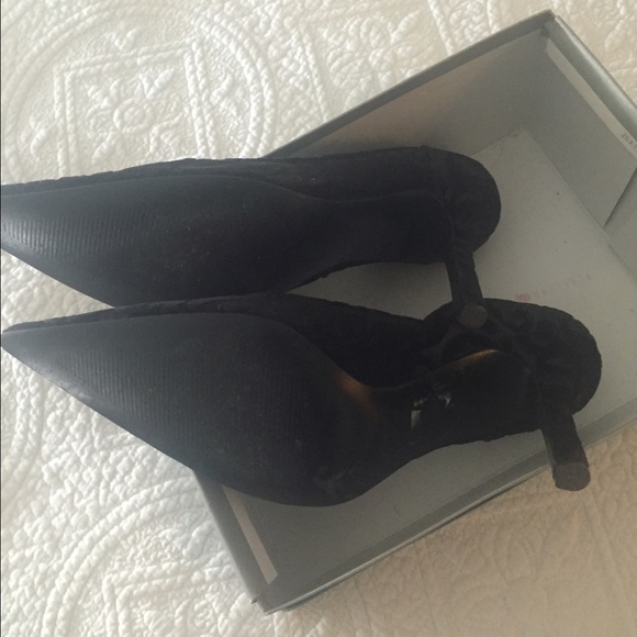 Black Patterned Heels - image 4