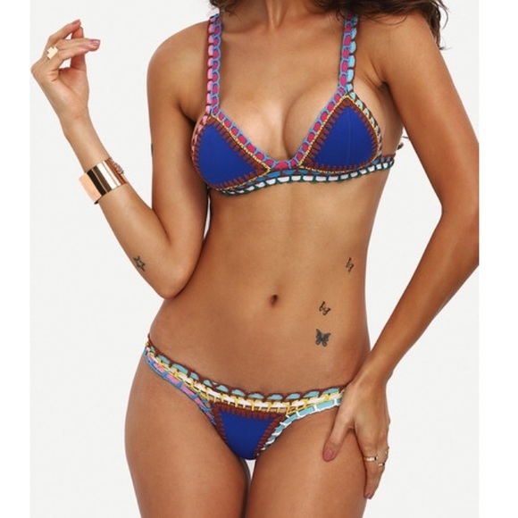 colorful exotic bathing suit never worn