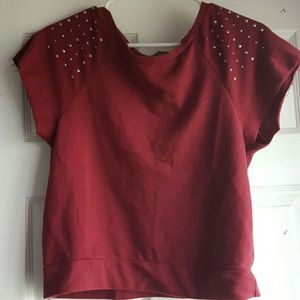 Red crop top