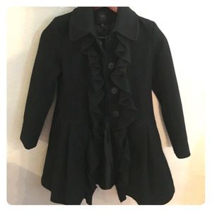 Ruffle coat by Saks Fifth Ave