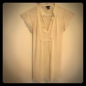 Sheer ivory blouse