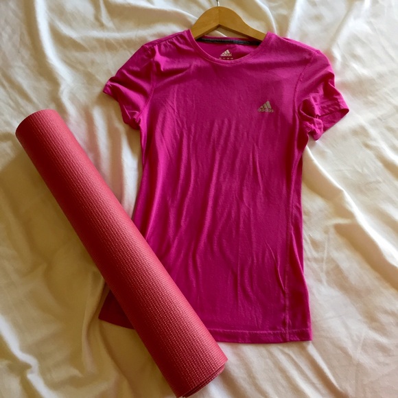 ADIDAS pink climalite shirt