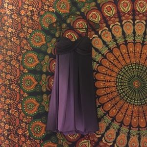 strapless ombré purple dress.willing to negotiate