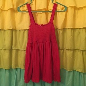 Maternity-pink baby doll style top