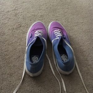 Blue and Purple Ombre Vans
