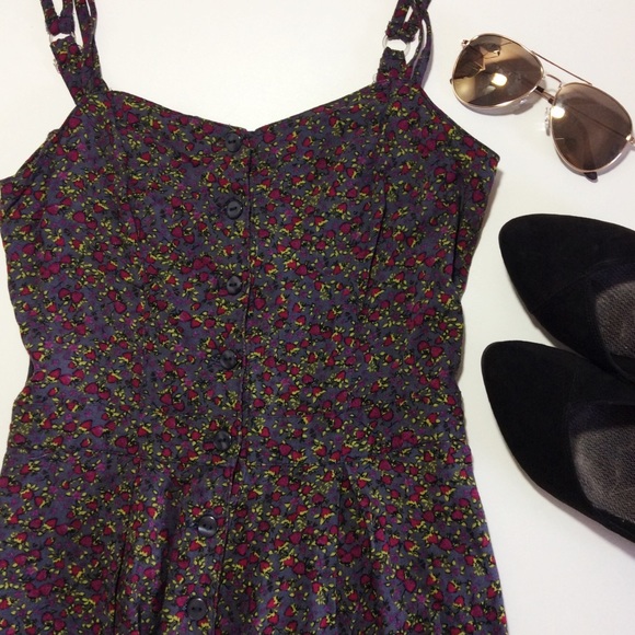 Forever 21 Other - Gray Romper with Strawberry Motif