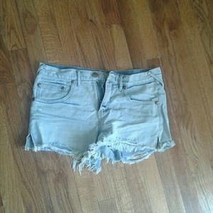 Light blue Free People cut off's!