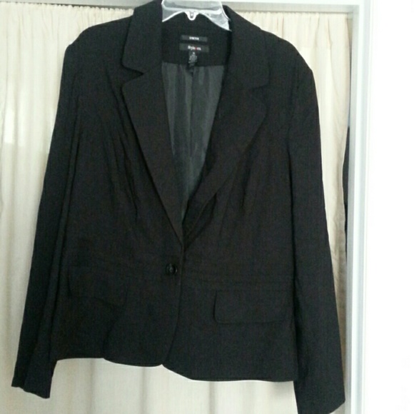 Black 1 button blazer