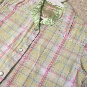 Plaid Little Girls Shirt