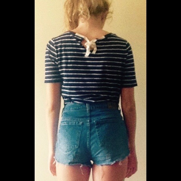 GAP Striped Shirt With Bow - Picture 1 of 3