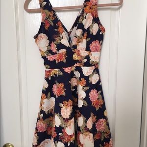 rose patterned dress