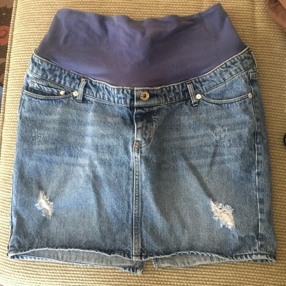 Denim skirt/maternity