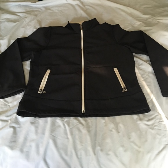 Black-and-White, Fleece-Lined Eddie Bauer Jacket