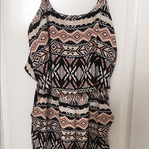 Aztec print romper