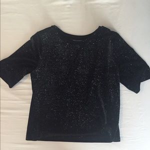Velvet glitter shirt