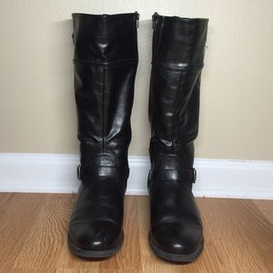 Black Vinyl Boots