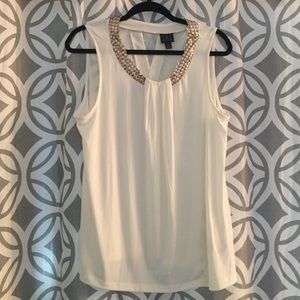 Off white sequined top