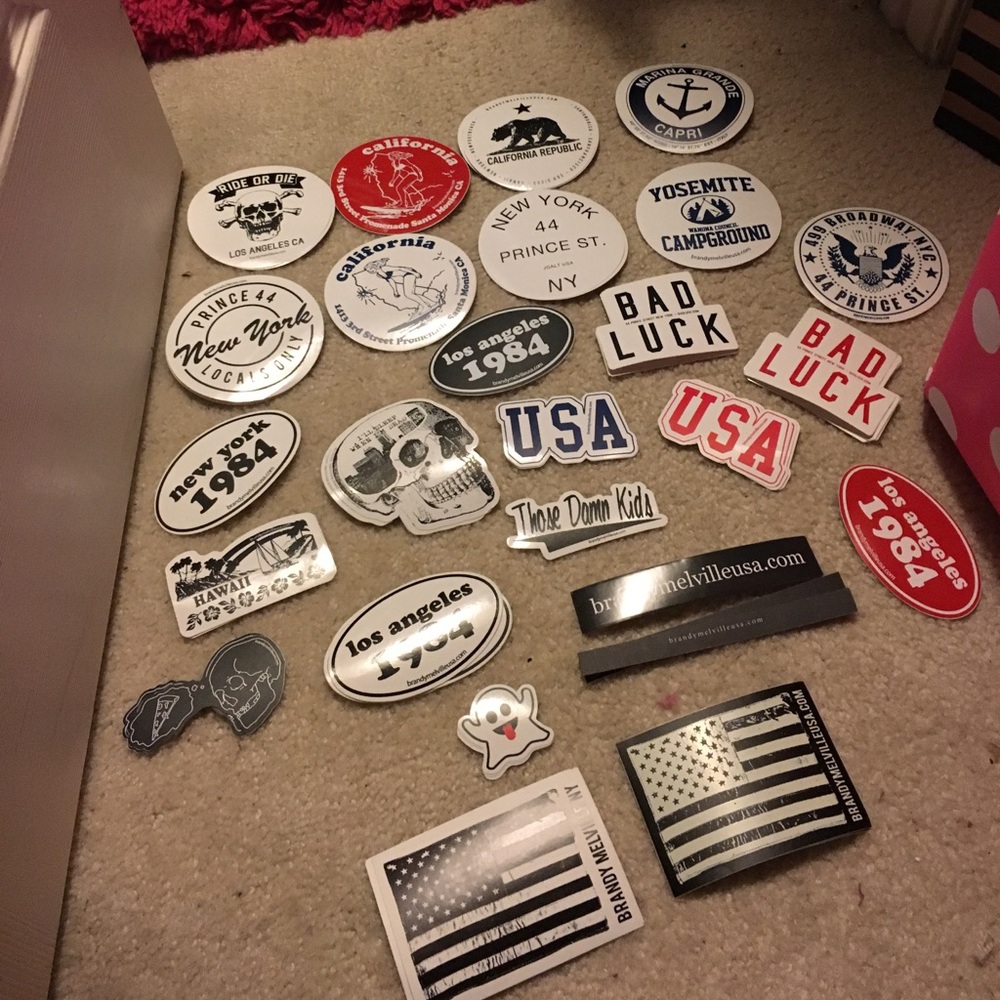 71 brandy Melville sticker lot