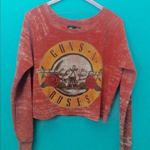 Guns & Roses Crop Top
