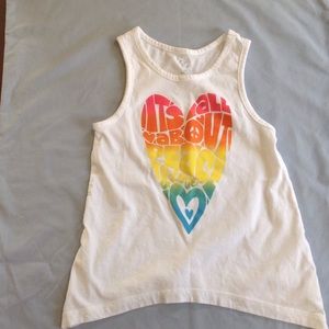 Girls white summer tank...Cute!
