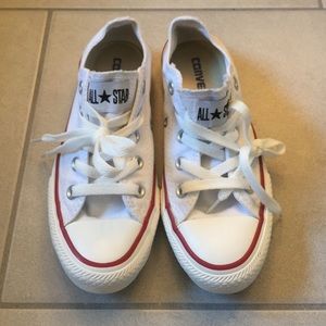 Classic white converse all stars