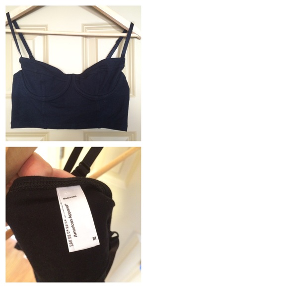American Apparel cotton/spandex underwire bustiers - Picture 3 of 3
