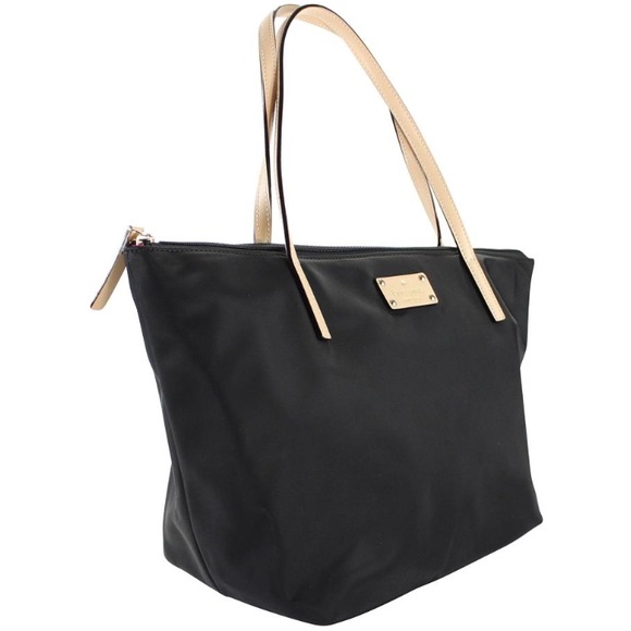 KATE SPADE Sophie Nylon Black Tote Bag