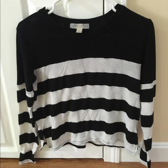 Urban Outfitters cream and black striped sweater
