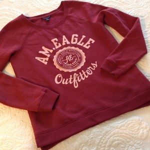 Y2K AMERICAN EAGLE MAROON SWEATSHIRT S/P NWOT