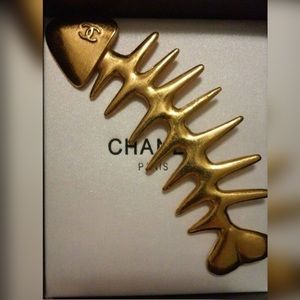 Vintage Chanel Fishbone Brooch