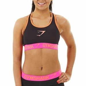 Women's Gymshark Form Sports Bra Black/Pink SMALL