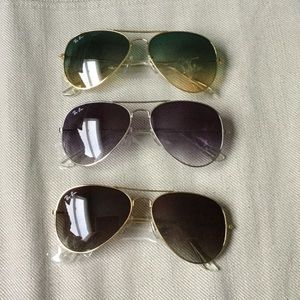 Aviator rayban sunglasses 1PAIR pic color