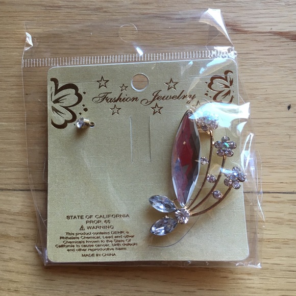 Ear cuff with jeweled design. NWOT