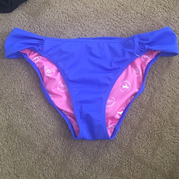 PINK blue bikini bottoms